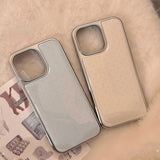 Electroplated INS Simple Polka Dots Phone case For iPhone