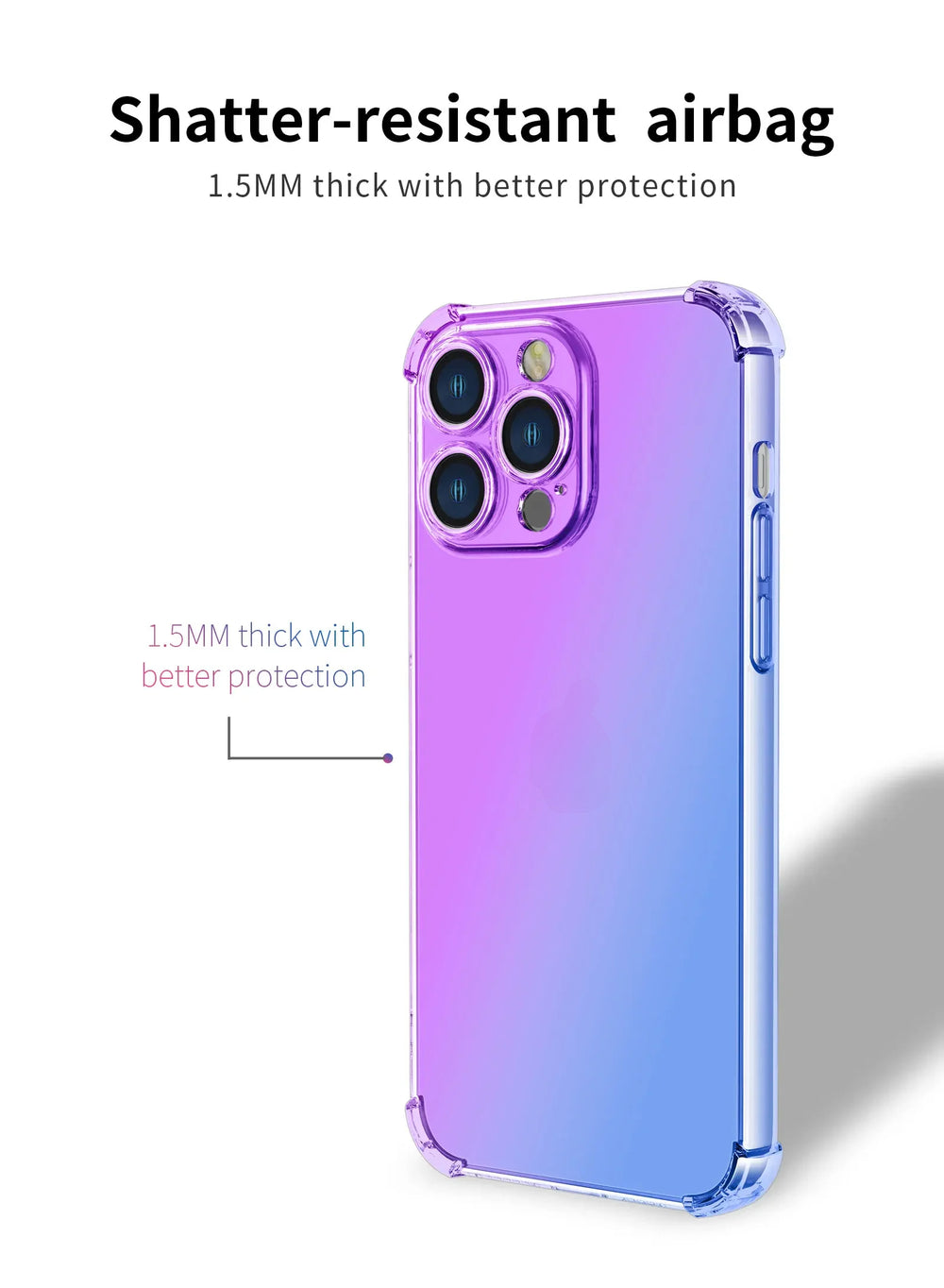 Gradient Airbag TPU Case For iPhone