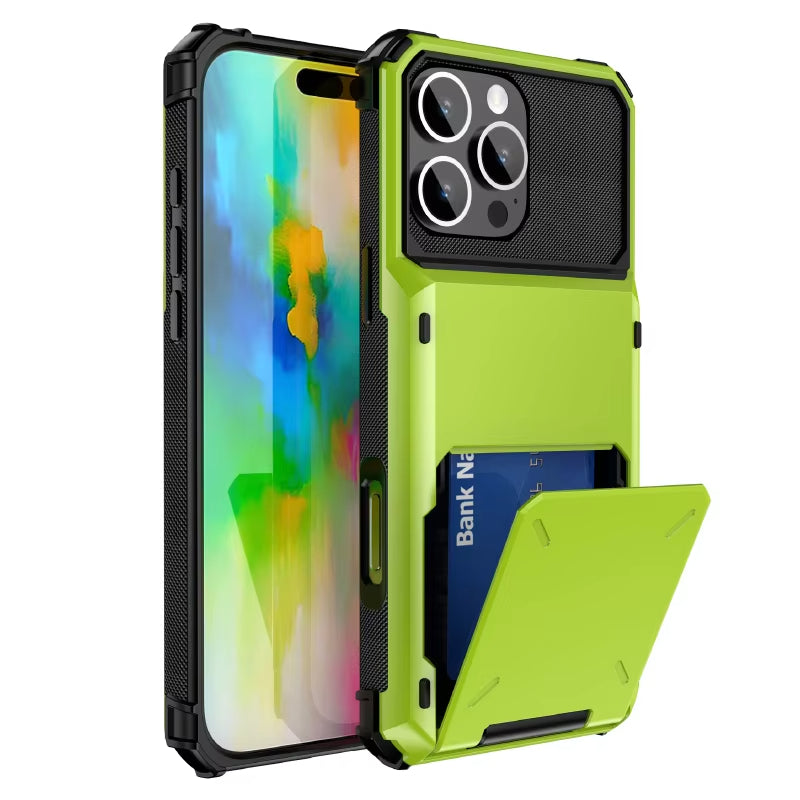 Card Slots Wallet Case For iPhone