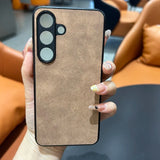 Luxury Sheepskin Leather Phone Case Samsung