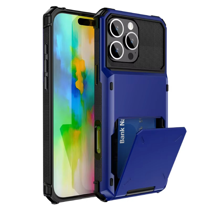 Card Slots Wallet Case For iPhone