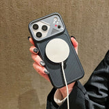 Magnetic Carbon Fiber Kickstand Case for iPhone