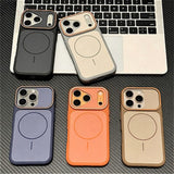 Magnetic Color Block Soft Touch Case for iphone