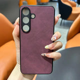 Luxury Sheepskin Leather Phone Case Samsung