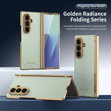Full Cover Leather Case With Screen Tempered Glass for Samsung