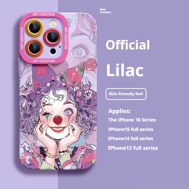 Super popular clown niche all-inclusive anti-fall Case for iPhone