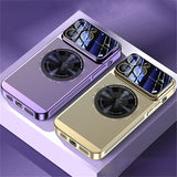Mesh Heat Dissipation Glass Lens Case For iPhone
