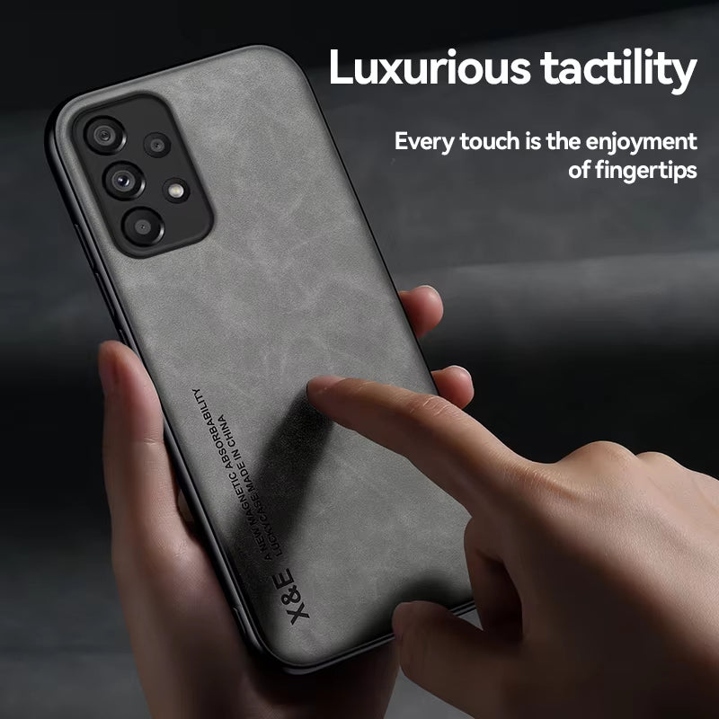 Luxury Magnetic Leather Case For Samsung Galaxy