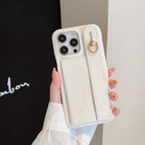 Wallet Card Holder Wrist Strap Case for iphone