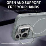 Magnetic Camera Stand Phone Case For iPhone
