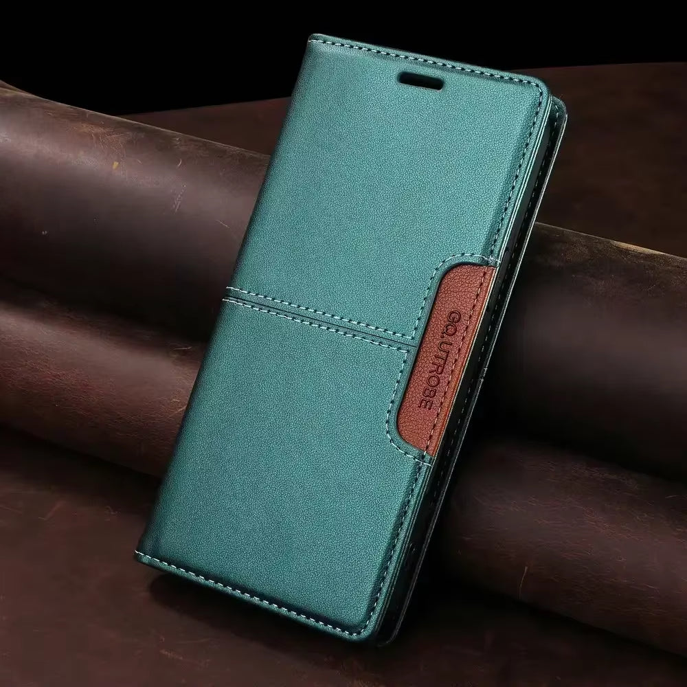 Flip Leather Magnetic Wallet Case for Samsung