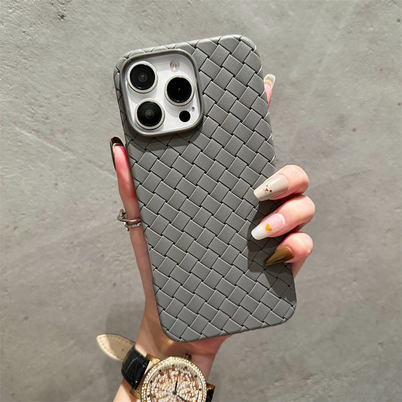 Liquid Silicone Braided Textured Phone Case for IPhone