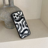 Full Screen Dragon Totem Black Snake Shockproof Case For iPhone