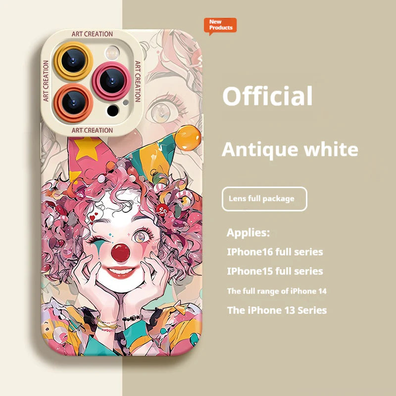Super popular clown niche all-inclusive anti-fall Case for iPhone