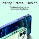 Luxury Plating Transparent Silicone Case For iPhone