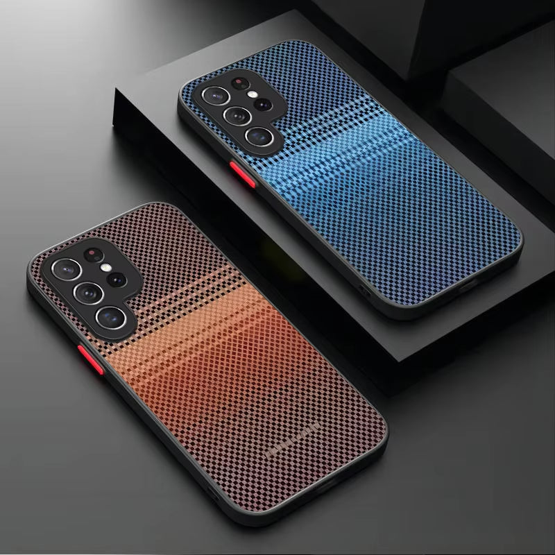Luxury Real Aramid Fiber Matte Case For Samsung Galaxy