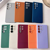 Liquid Silicone Solid Color Soft Phone Case For Samsung