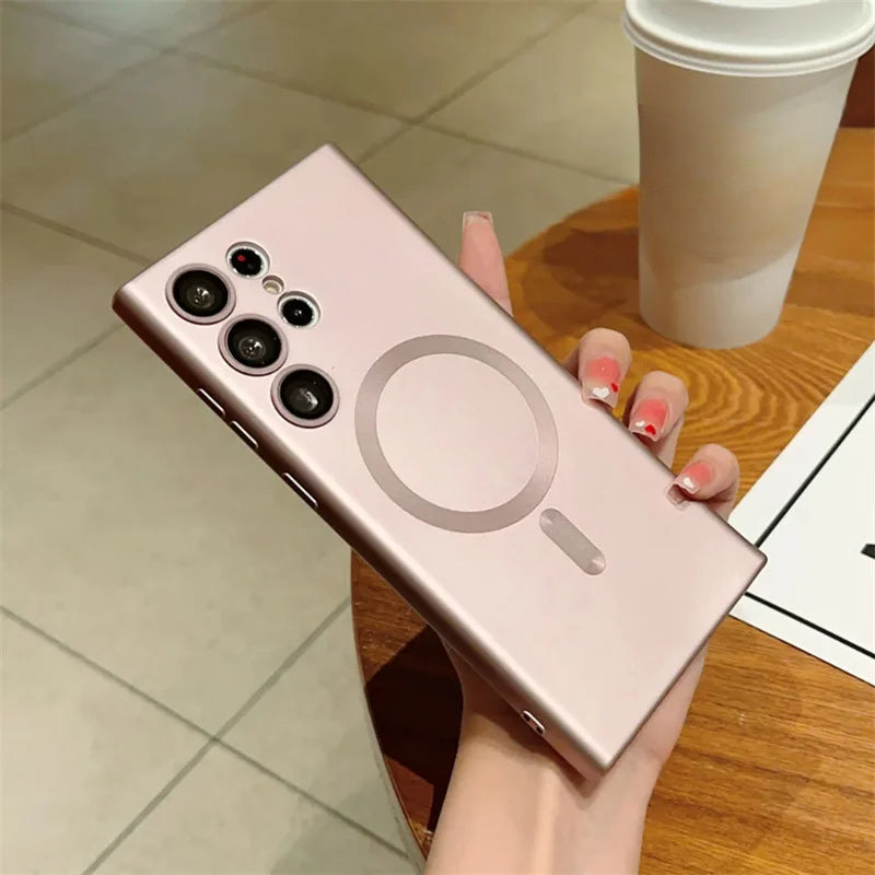 Luxury Shockproof Magnetic Wireless Charging For Magsafe Cases For Samsung