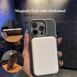 Magnetic Hollow Cooling Kickstand Case for iphone