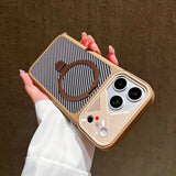 Magnetic Carbon Fiber Kickstand Case for iPhone