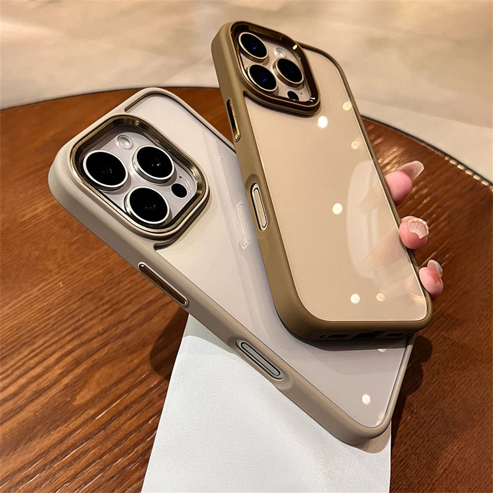Luxury Transparent Soft Silicone Case For iPhone