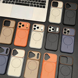 Magnetic Color Block Soft Touch Case for iphone
