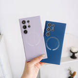 For Magsafe Liquid Silicone Magnetic Phone Case For Samsung