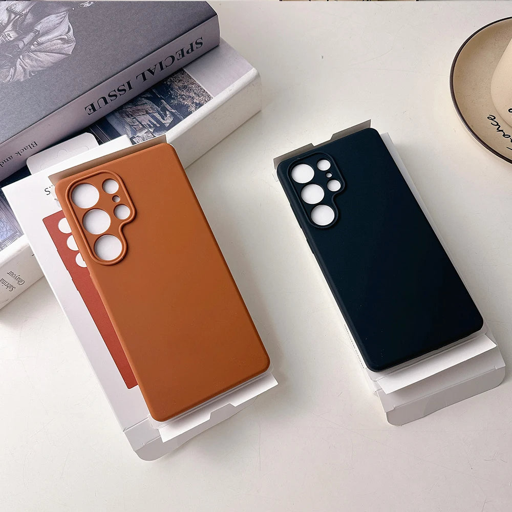 Liquid Silicone Solid Color Soft Phone Case For Samsung