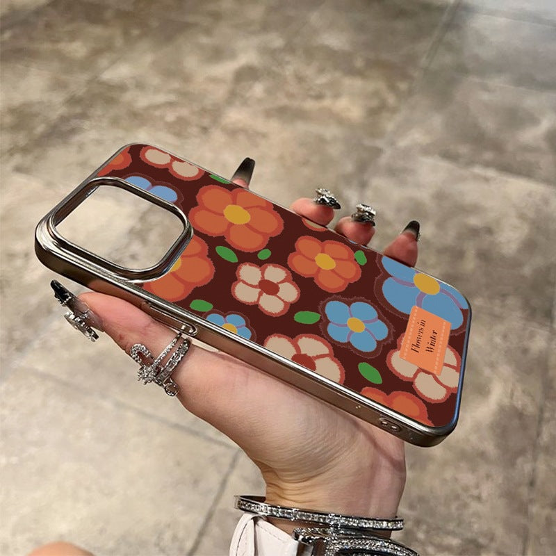 Retro Small Flower Case For iPhone