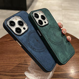 Luxury Magnetic PU Leather Case For iPhone