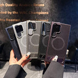 Matte Heat Dissipation Magnetic Hidden Kickstand Case for Samsung