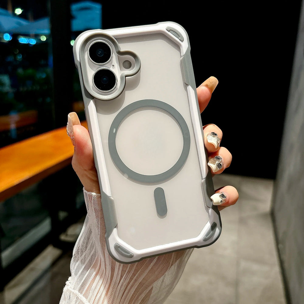 Transparent Hard Shockproof Armor Case For iPhone
