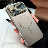 Luxury Large Glass Window Magsafe Case For iPhone