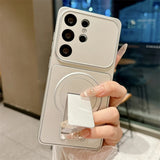 Matte Magnetic Foldable Kickstand Case for Samsung