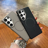 Magnetic Carbon Fiber Shockproof Case for Samsung