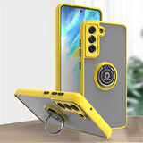 Car Magnetic Ring Bracket Silicone Cover Phone Case For Samsung Galaxy