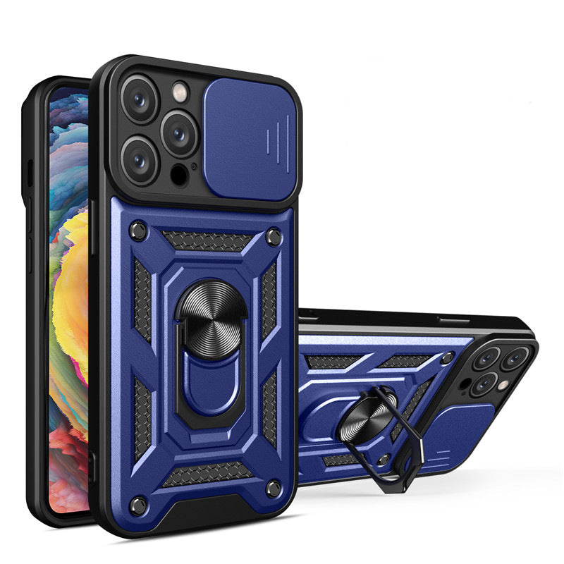 Armor Shockproof Magnetic Ring Stand Holder Case For iPhone