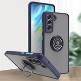 Car Magnetic Ring Bracket Silicone Cover Phone Case For Samsung Galaxy