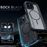 Cooling Frame Magnetic Clear Phone Case For iPhone