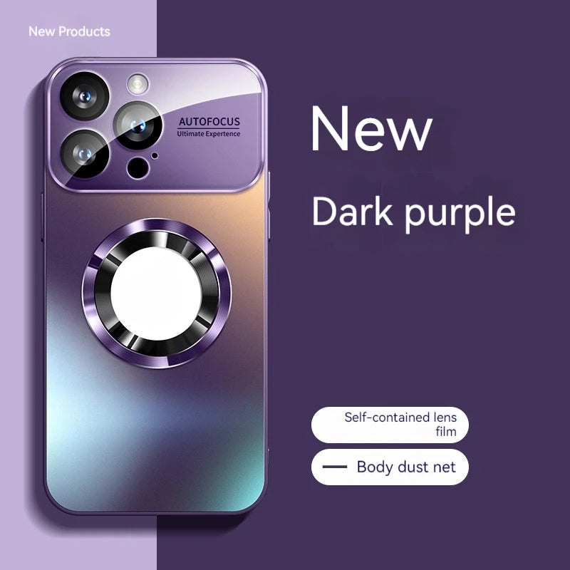 Fashionable Large Window Magnetic Case For iPhone