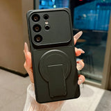 Matte Magnetic Foldable Kickstand Case for Samsung