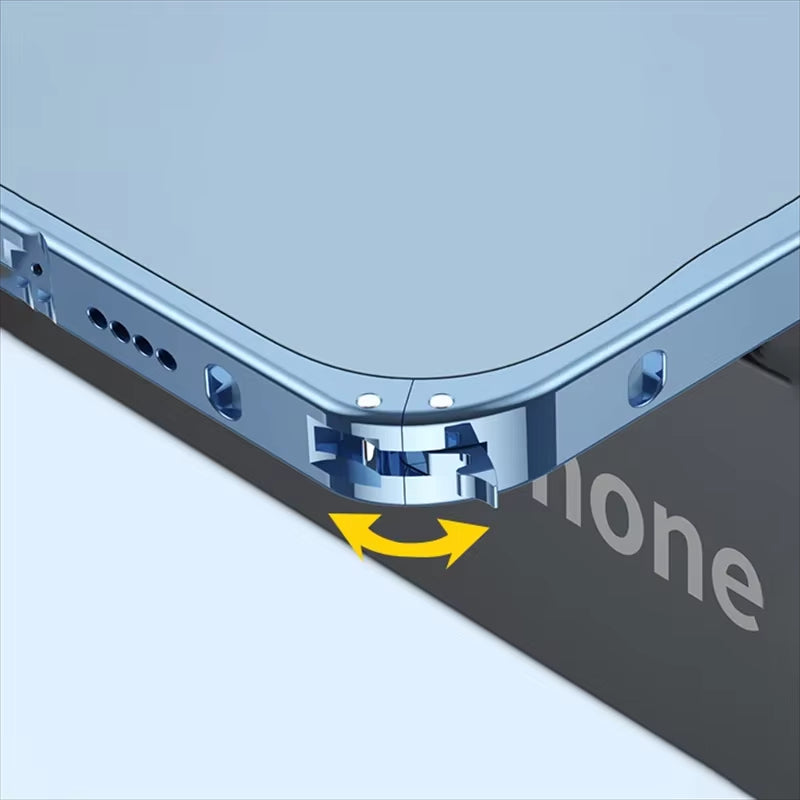 Magsafe Magnetic Metal Aluminum Alloy Translucent Case For iPhone