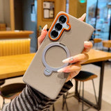 Magnetic Diamond Texture Kickstand Case for Samsung