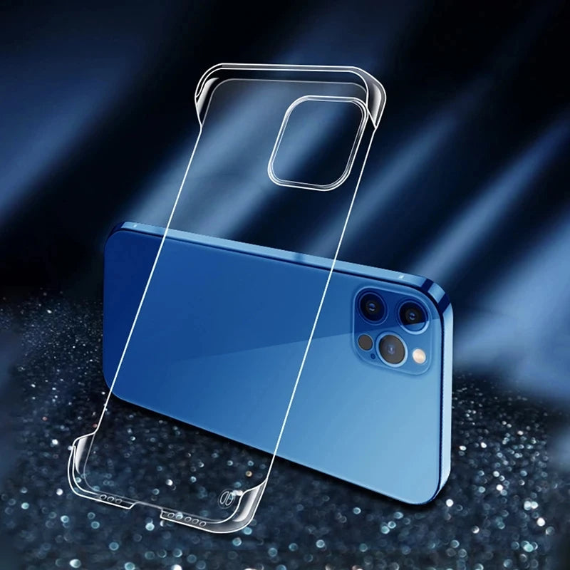 Transparent borderless Anti drop ultra thin Case For iPhone