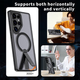 Luxury Metal Stand Magsafe Case For Samsung