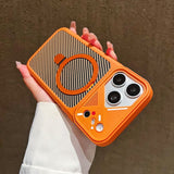 Magnetic Carbon Fiber Kickstand Case for iPhone