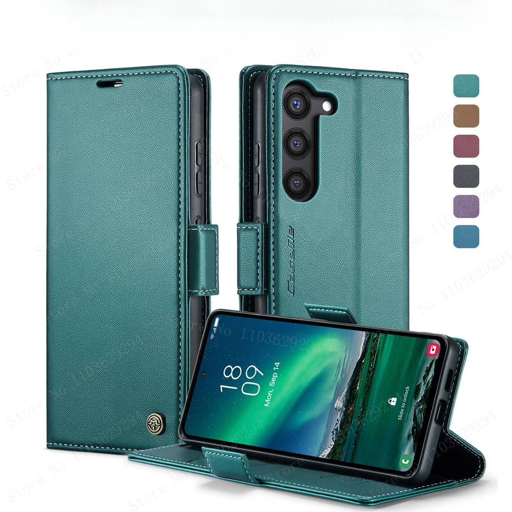 Luxury Business Leather Wallet Flip Case for Samsung