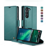 Luxury Business Leather Wallet Flip Case for Samsung