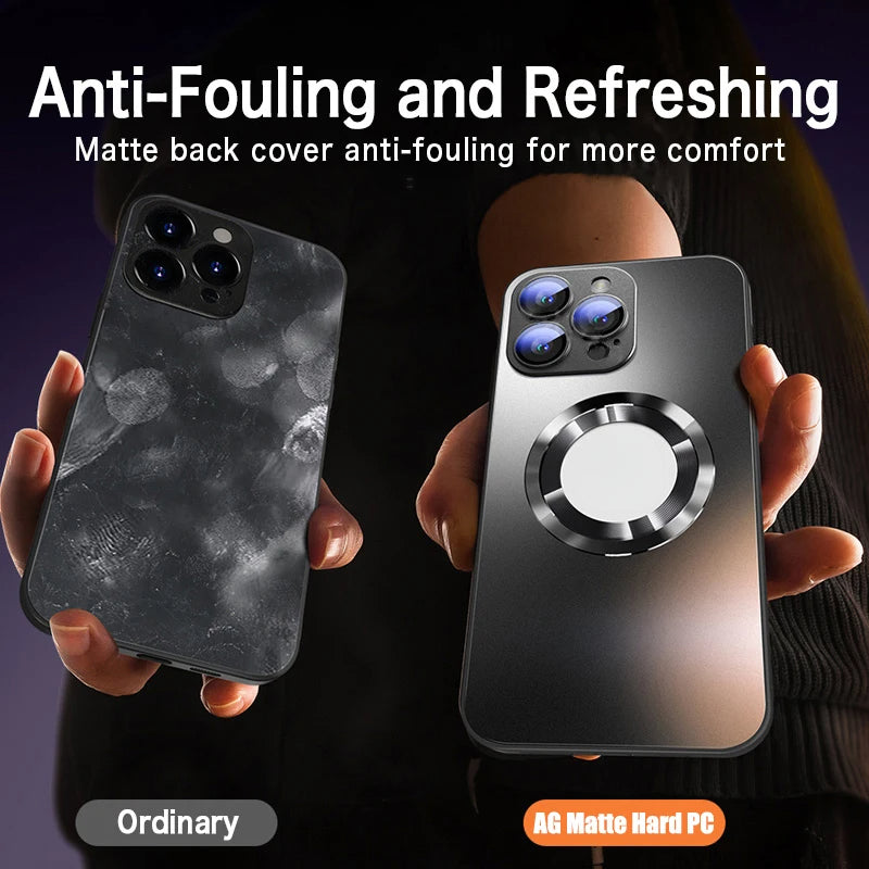 Luxury Matte Magnetic Case For iPhone