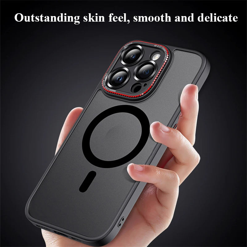 Magnetic Froster Matte Shockproof Case for iPhone